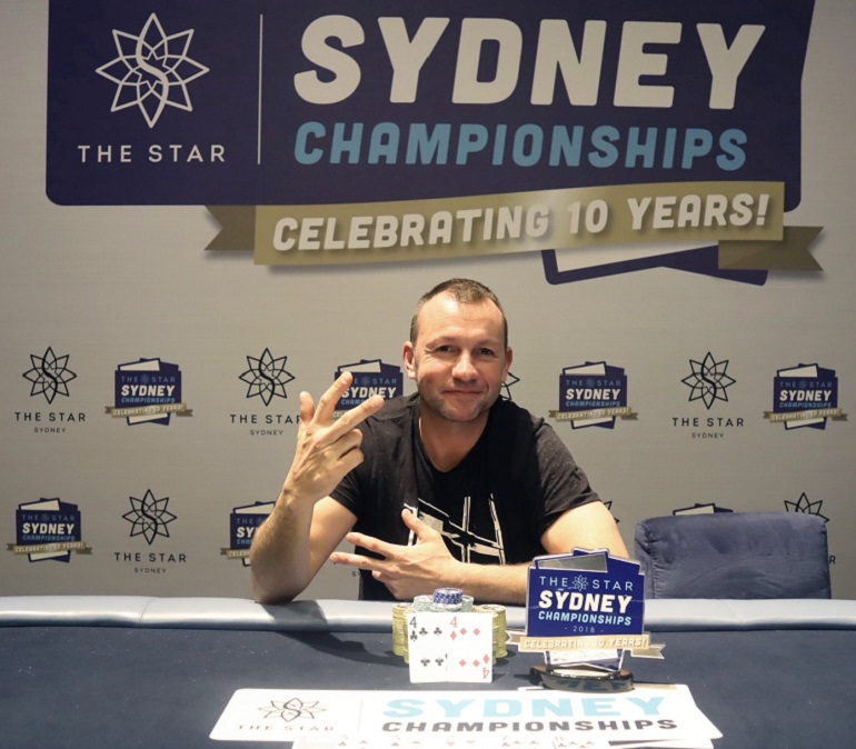 Trent Clarke wins 2018 Star Poker Sydney Championship Turbo Event